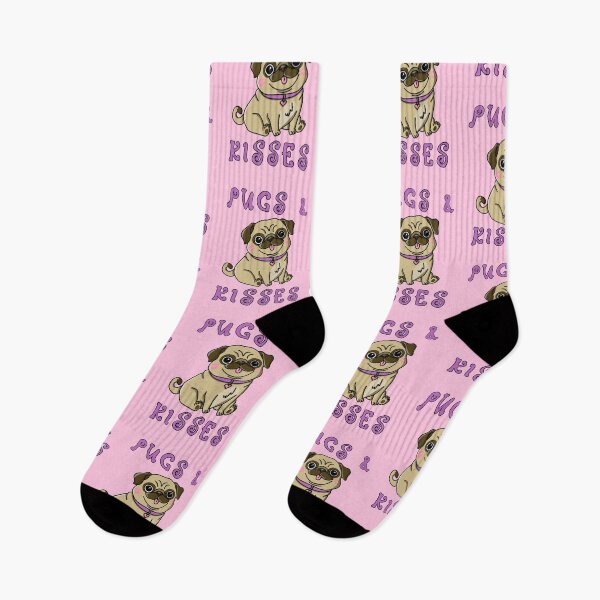 Item preview, pugs and kisses designed and sold by trinketgal.