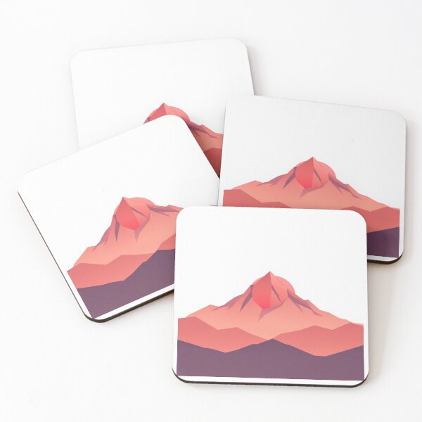 Item preview, Mountains Geometric Landscape - Modern Graphic Art designed and sold by QuirkThreadsCo.