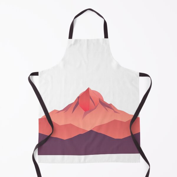 Item preview, Mountains Geometric Landscape - Modern Graphic Art designed and sold by QuirkThreadsCo.