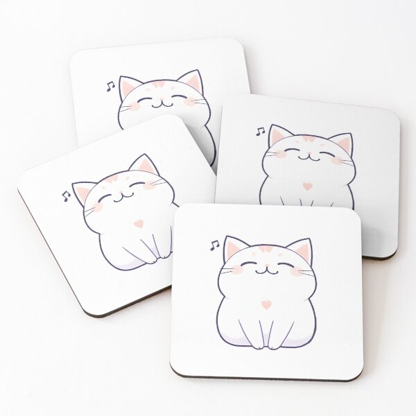 Item preview, Vibing Cat — Not Working Kawaii Meme Sticker designed and sold by tommysworks.