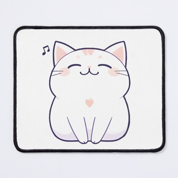 Item preview, Vibing Cat — Not Working Kawaii Meme Sticker designed and sold by tommysworks.