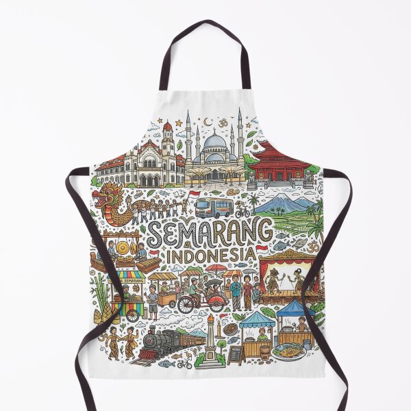 Item preview, Wonderful Semarang Indonesia Travel Souvenir Heritage Colorful Cultural Doodle designed and sold by arisukma11.