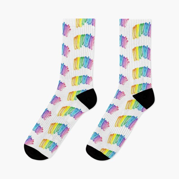 Item preview, Vibrant hand-drawn rainbow scribble created with wax pastels designed and sold by MiraCleAI.