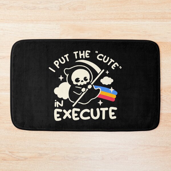 Item preview, I Put The Cute In Execute - Funny Kawaii Grim Reaper Rainbow designed and sold by NemiMakeit.