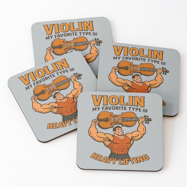 Item preview, Bodybuilder and Violin – Funny Gym  designed and sold by Art-Arcade6.