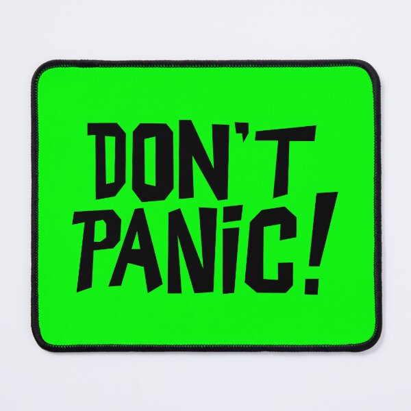 Item preview, NDVH Don't Panic - Green 2 H2G2 designed and sold by Nik’s T-Shirts.