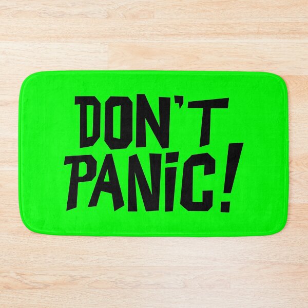 Item preview, NDVH Don't Panic - Green 2 H2G2 designed and sold by Nik’s T-Shirts.
