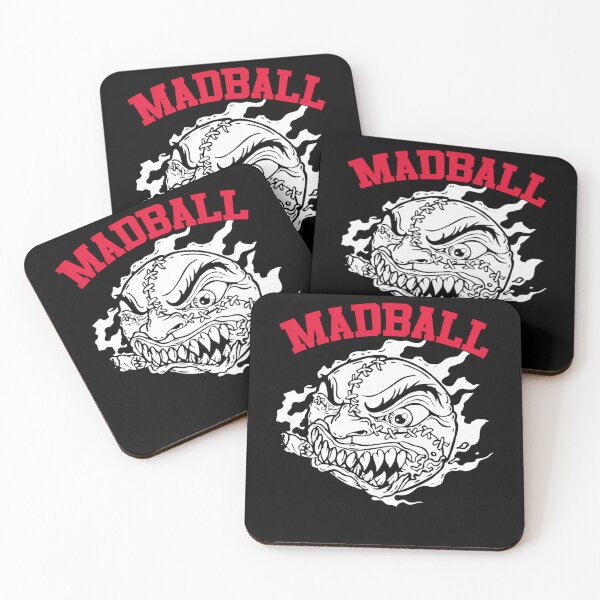 Item preview, ngry Stitched Ball Cartoon Mascot With Sharp designed and sold by radwanedz.