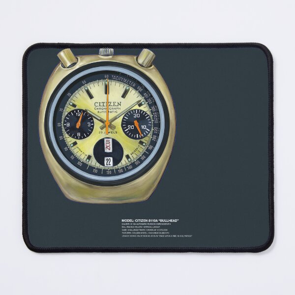 Item preview, Citizen 8110A Bullhead Vintage Racing Chronograph - Watch Illustration designed and sold by ModriArt.