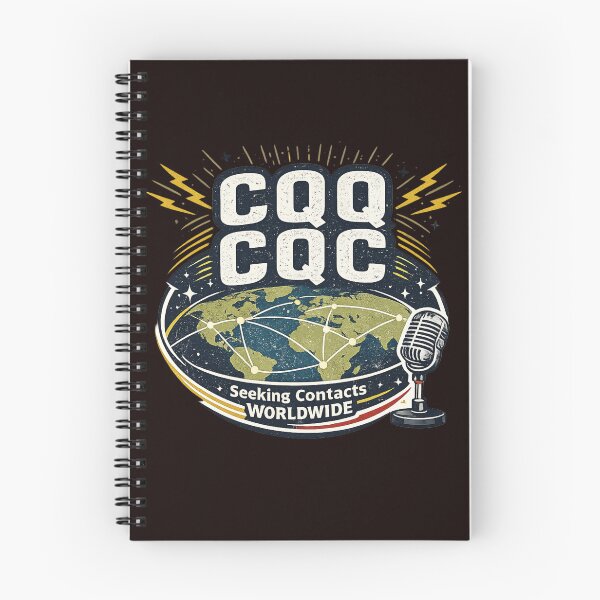 Item preview, CQ CQ CQ Seeking Contacts Worldwide Ham Radio Graphic designed and sold by Tadeusz1.