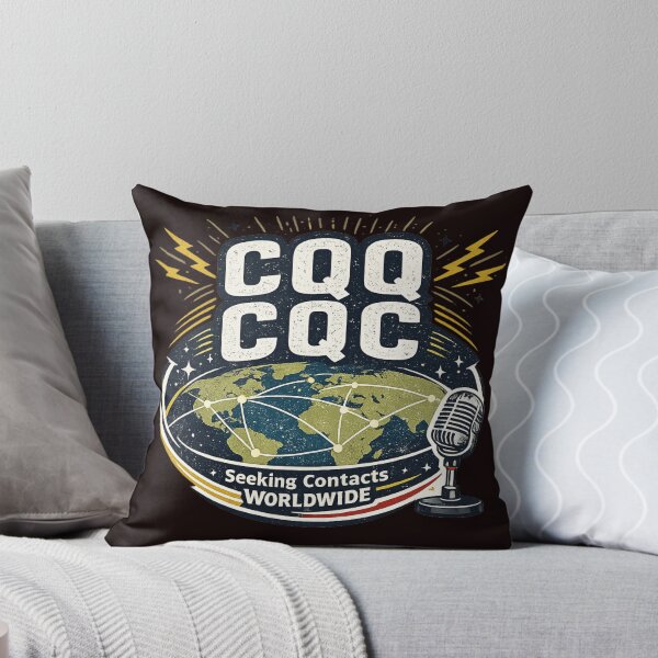 Item preview, CQ CQ CQ Seeking Contacts Worldwide Ham Radio Graphic designed and sold by Tadeusz1.
