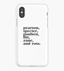 Suits Last Names iPhone Case