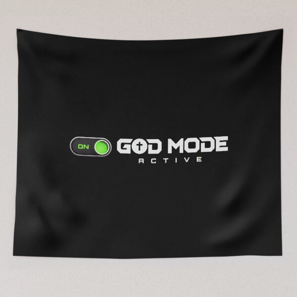 Item preview, God Mode Active Christian Gamer Toggle Switch Gaming Faith Geek designed and sold by Faith Level Up.