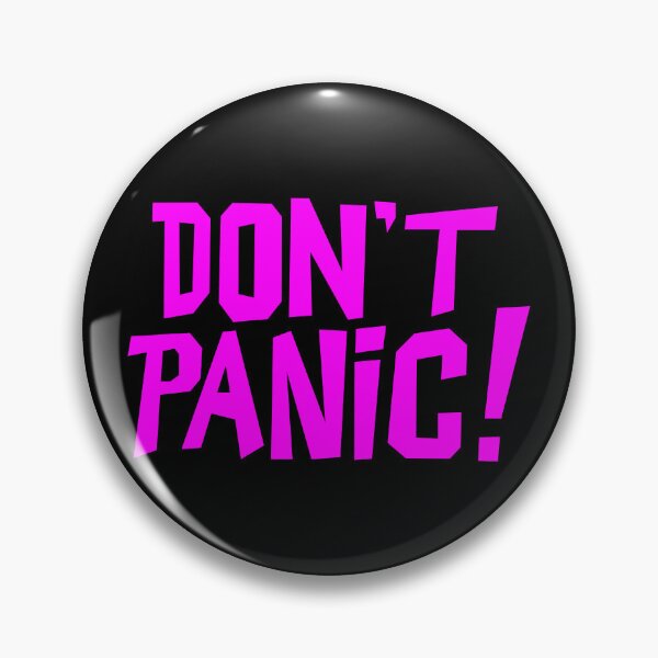 Item preview, NDVH Don't Panic - Magenta 1 H2G2 designed and sold by Nik’s T-Shirts.