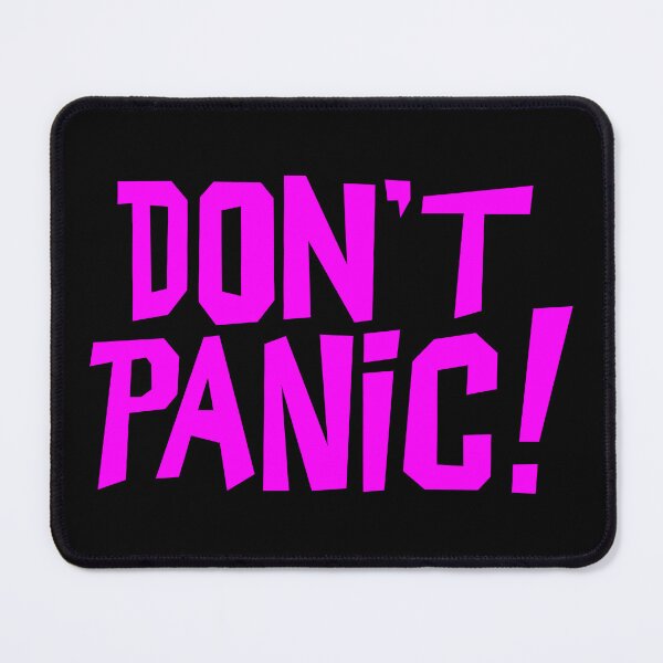 Item preview, NDVH Don't Panic - Magenta 1 H2G2 designed and sold by Nik’s T-Shirts.