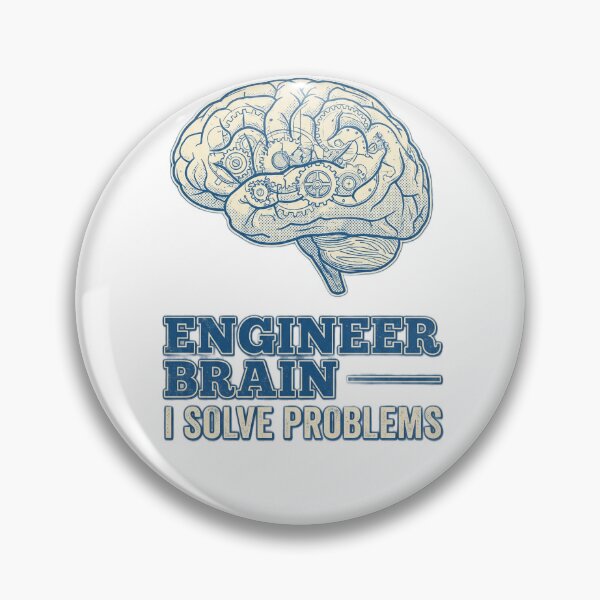 Item preview, Retro Vintage Engineer Brain I Solve Problems designed and sold by Bebew3.