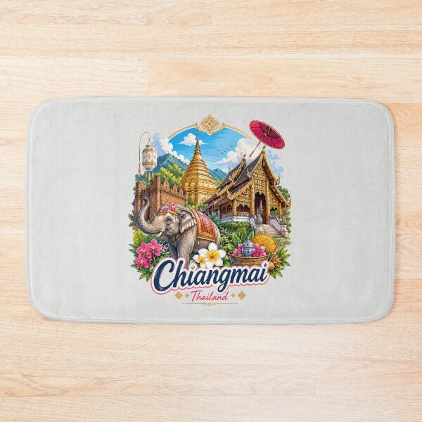 Item preview, World travel fly to Colorful Lanna Cultural heritage  Chiangmai Thailand, brafdesign  designed and sold by Brafdesign.