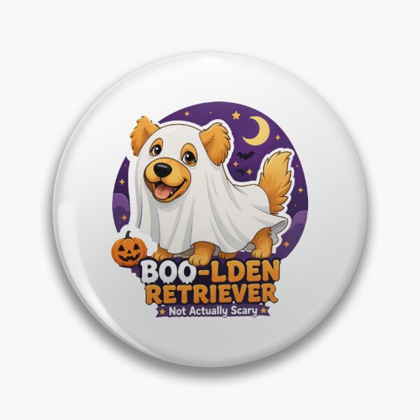 Item preview, Halloween Golden Retriever Boo Ghost designed and sold by zoughlal.