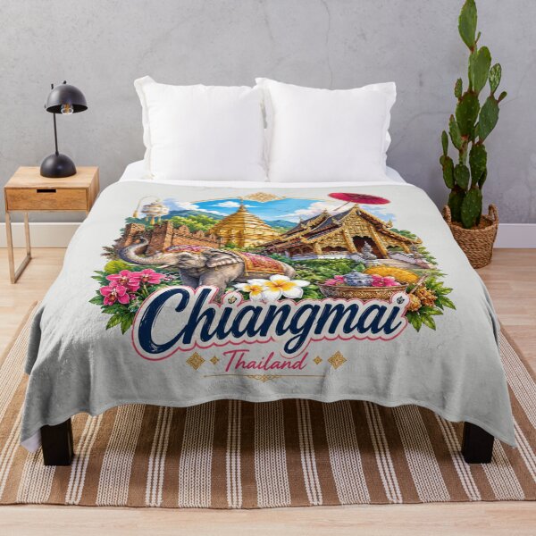 Item preview, World travel fly to Colorful Lanna Cultural heritage  Chiangmai Thailand, brafdesign  designed and sold by Brafdesign.