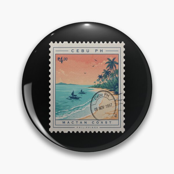 Item preview, Cebu Philippines Coastal Postage Stamp Travel Sticker designed and sold by stickercuffs.