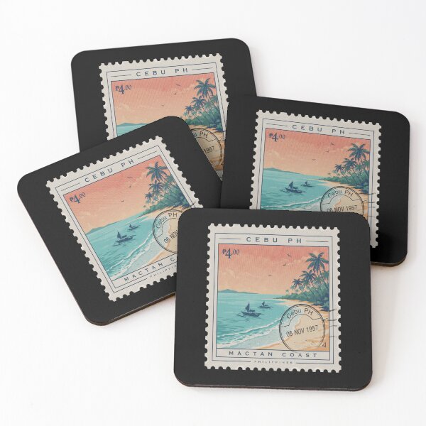 Item preview, Cebu Philippines Coastal Postage Stamp Travel Sticker designed and sold by stickercuffs.