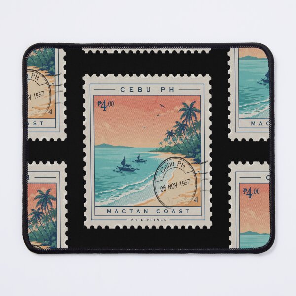 Item preview, Cebu Philippines Coastal Postage Stamp Travel Sticker designed and sold by stickercuffs.