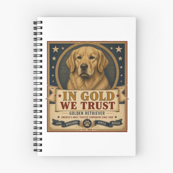 Item preview, Patriotic Golden Retriever In Gold Trust designed and sold by zoughlal.