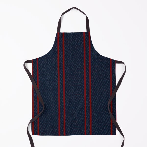 Item preview, Denim Pinstripe Texture | Navy Red Vertical Stripes designed and sold by Shirdon2.