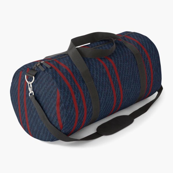Item preview, Denim Pinstripe Texture | Navy Red Vertical Stripes designed and sold by Shirdon2.
