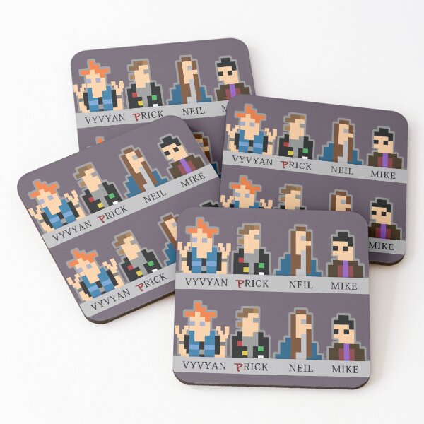 Item preview, SCUMBAG COLLEGE - Vyvyan, Rick, Neil, Mike  - Pixel Art - The Young Ones Inspired designed and sold by RetroTeeStudio.