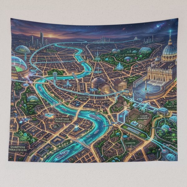 Item preview, Futuristic vision of Rome designed and sold by Sigtrix.