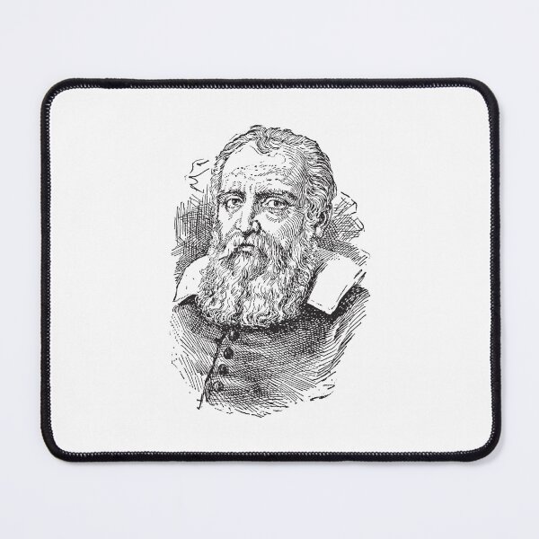 Item preview, Vintage Engraving Galileo Galilei Portrait Graphic designed and sold by RickTShop.