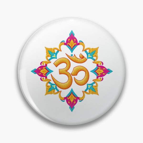 Item preview, Ornamental Om Symbol Ornamental - Modern Graphic A designed and sold by QuirkThreadsCo.
