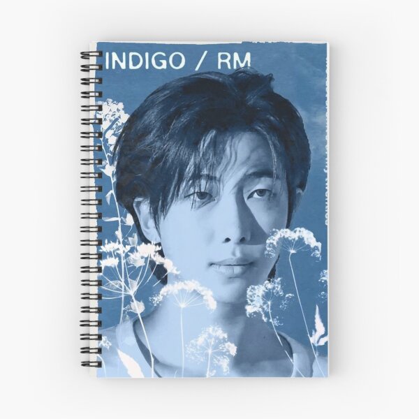 Item preview, RM Indigo Album Art Cyanotype Poster | BTS Namjooning Vintage Blue Aesthetic designed and sold by Mooncreates7.