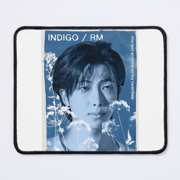 Item preview, RM Indigo Album Art Cyanotype Poster | BTS Namjooning Vintage Blue Aesthetic designed and sold by Mooncreates7.