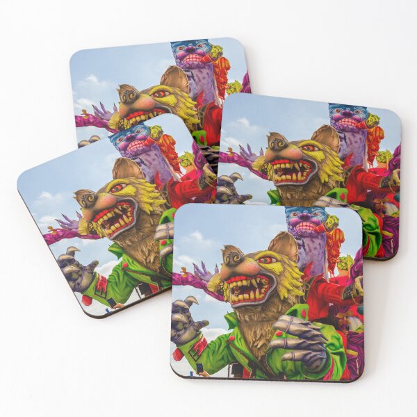Item preview, Colorful Carnival Float With Giant Wolf Puppet and Festive Parade Spectacle designed and sold by Nmallia.