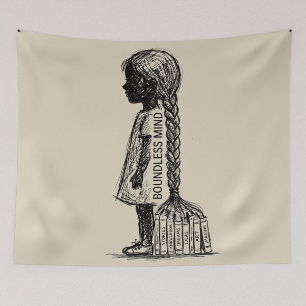 Item preview, Braided Spine - Bookish Girl designed and sold by bapupa.