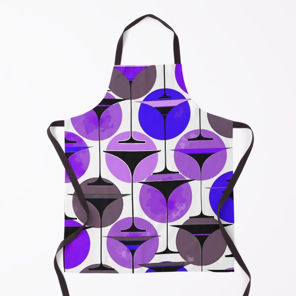 Item preview, Atomic Fifties Inspired Martinis In Eggplant And Purple designed and sold by taiche.