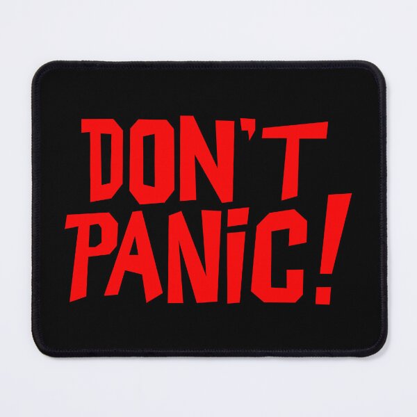 Item preview, NDVH Don't Panic - Red 1 H2G2 designed and sold by Nik’s T-Shirts.