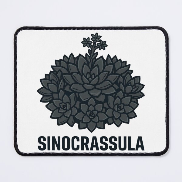 Item preview, Dark Geometric Sinocrassula Botanical Street Art Graphic designed and sold by GreenDivisionJP.