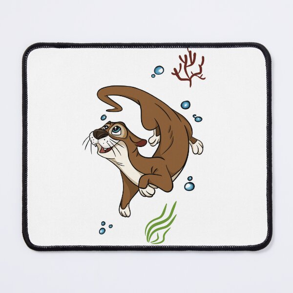 Item preview, Cute Otter Swimming Underwater Floating Sea Otter Sticker Pack designed and sold by LYAN-STORE.