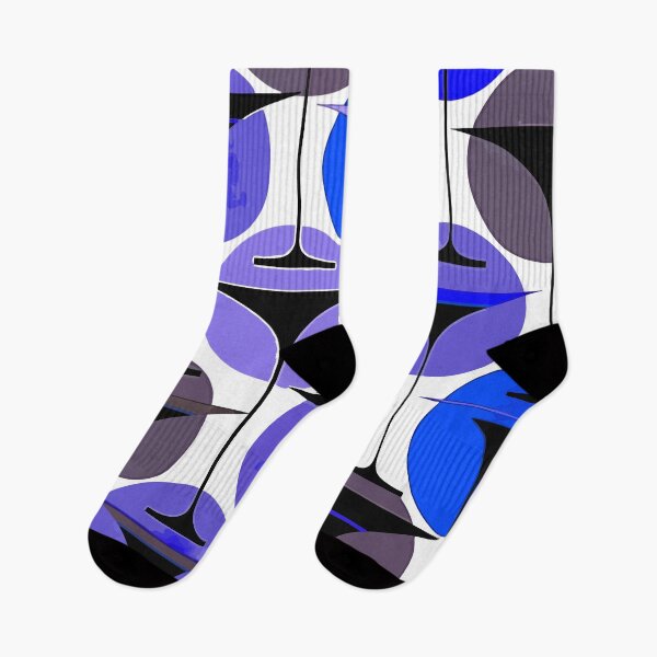Item preview, Atomic Fifties Inspired Martinis In Blue And Eggplant Purple designed and sold by taiche.