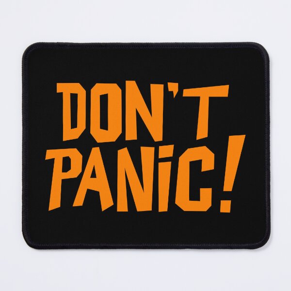 Item preview, NDVH Don't Panic - Orange 1 H2G2 designed and sold by Nik’s T-Shirts.