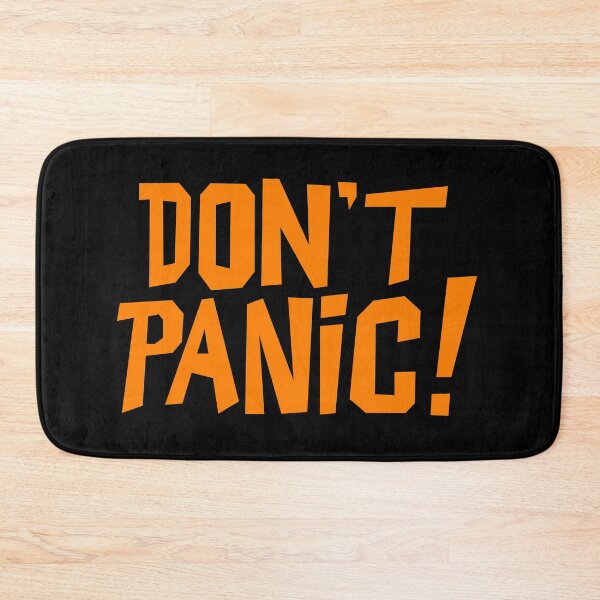Item preview, NDVH Don't Panic - Orange 1 H2G2 designed and sold by Nik’s T-Shirts.