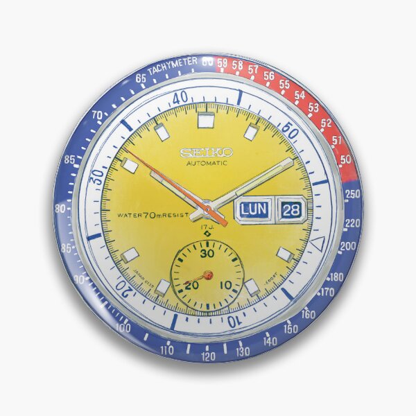 Item preview, Seiko 6139 Pogue Space Chronograph - Watch Illustration designed and sold by ModriArt.