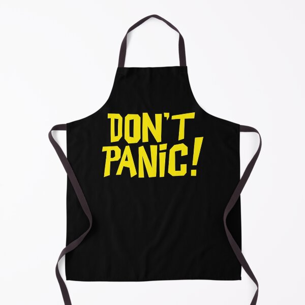 Item preview, NDVH Don't Panic - Yellow 1 H2G2 designed and sold by Nik’s T-Shirts.