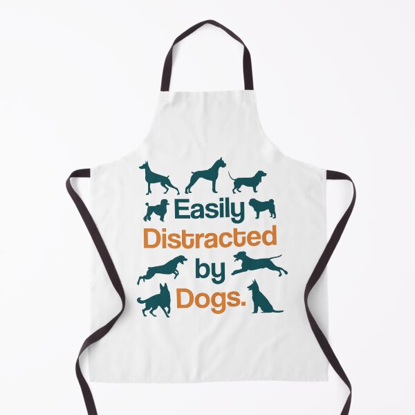 Item preview, Easily Distracted by Dogs Silhouette Design designed and sold by MJ ART.