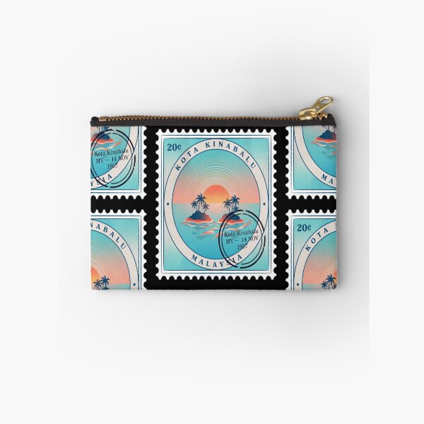 Item preview, Kota Kinabalu Malaysia Coastal Postage Stamp Sticker designed and sold by stickercuffs.
