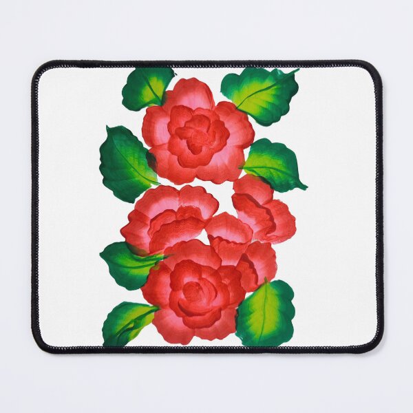 Item preview, Red Roses One Stroke Art designed and sold by ArtOfMelania.