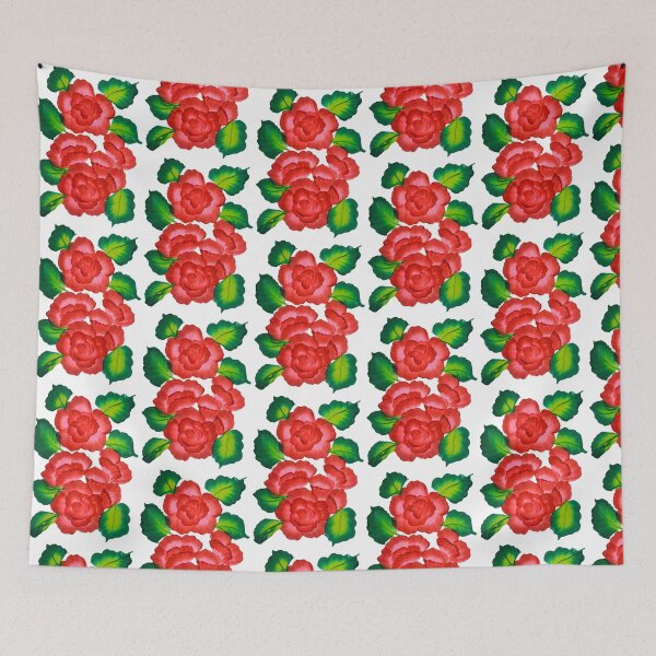 Item preview, Red Roses One Stroke Art designed and sold by ArtOfMelania.